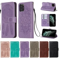 embossed leather flip phone case for iphone 13 12 11 pro max xs xr x 6 7 8 plus se 2020 cover wallet card slots shockproof shell