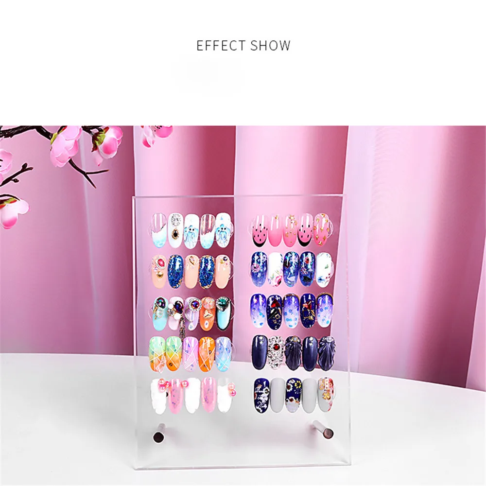 

Professional Model Nail Gel Polish Color Display Box Book Dedicated Painting Manicure Nail Art Tools Nail Tip Display Board
