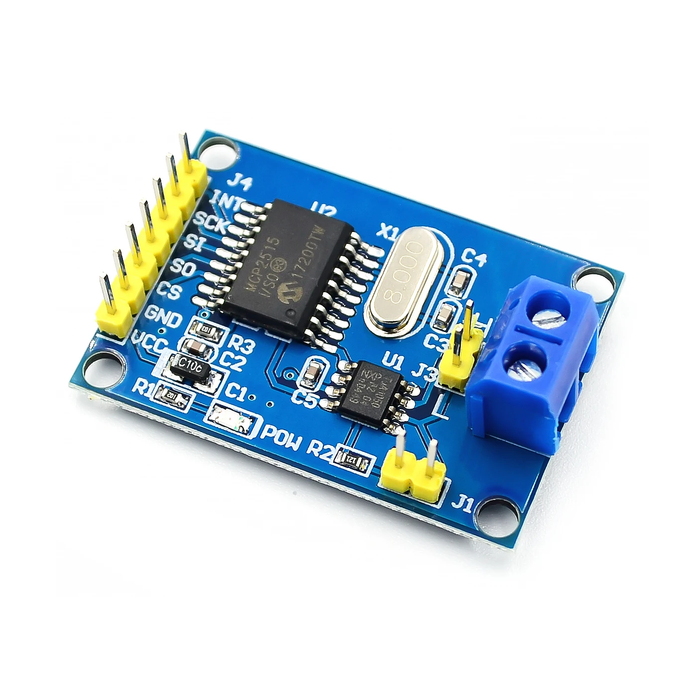 5 шт./лот MCP2515 Модуль CAN Bus TJA1050 приемник SPI для 51 MCU ARM Arduino | Электронные компоненты и