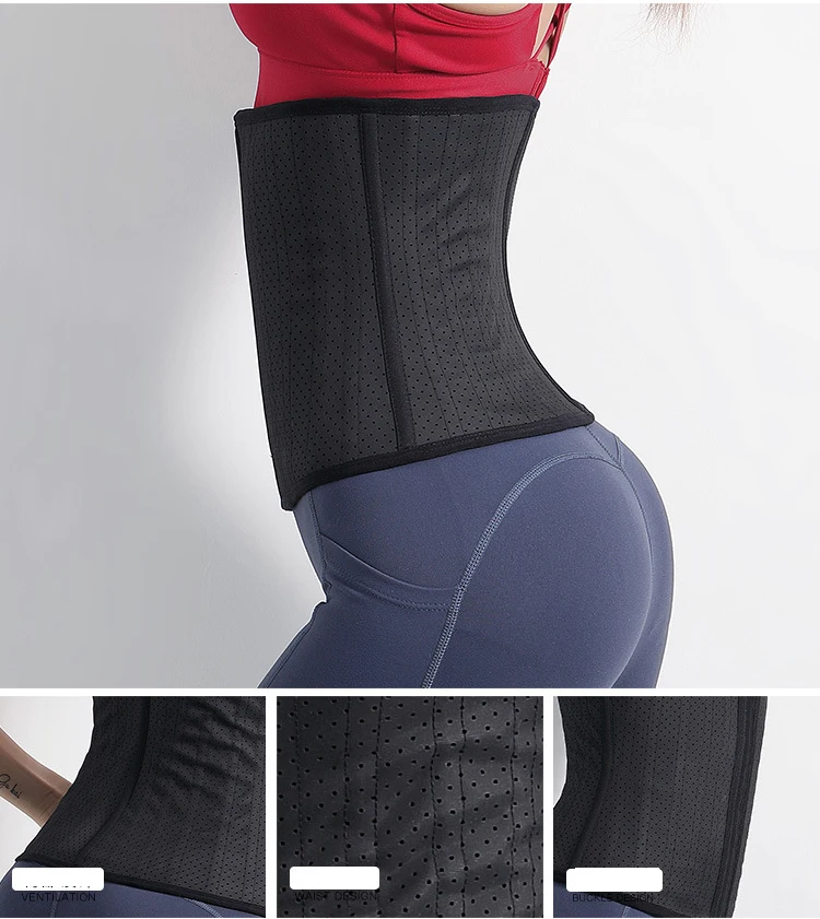 

New Women Waist Support Abdomen Waist Belt Corset Ladies Postpartum Fitness Body Sculpting Mesh Breathable Gym Accessories