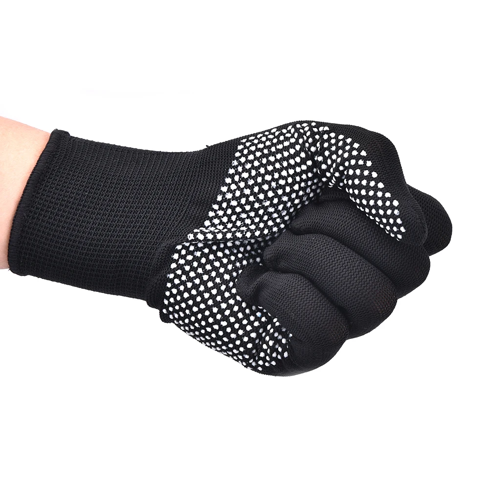 

Practical New 1 Pair Good Quality Black Grey Hair Straightener Perm Curling Hairdressing Heat Resistant Finger Glove Light Body