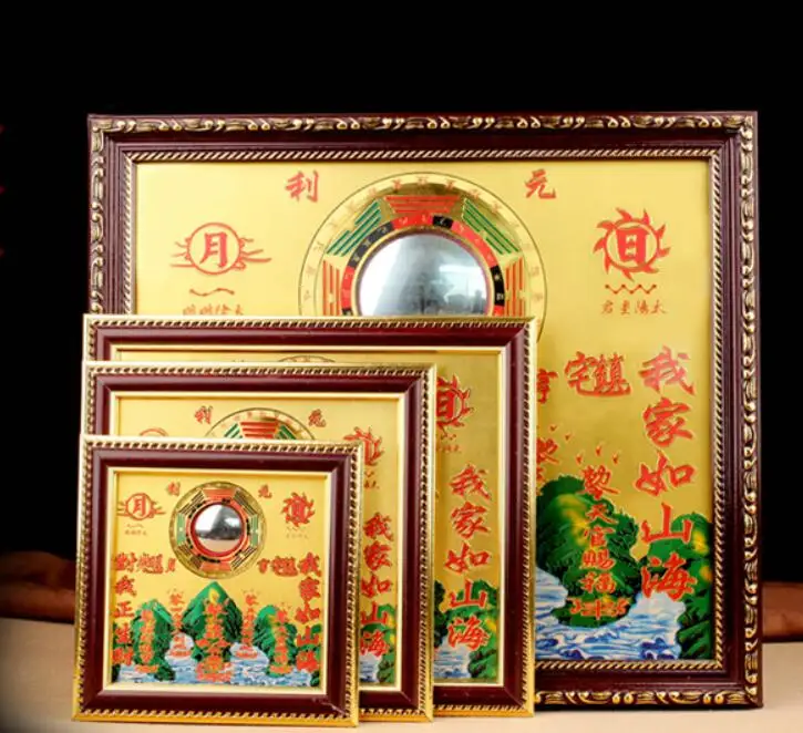 Fengshui персиковая медная тарелка Shanhai town furniture|Статуи и скульптуры| |