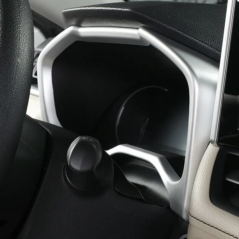 ABS Серебряная декоративная рамка для приборной панели накладка на панель Toyota RAV4