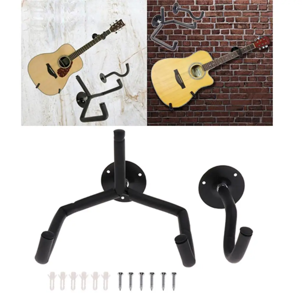 2 teilesatz horizontale gitarre wand montiert halter für elektrische gitarre bass ukulele lamellen wand display rack unterstützung free glo