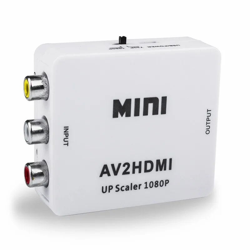 RCA к HDMI Mini 1080P композитный CVBS AV видео аудио конвертер адаптер Поддержка PAL NTSC3.58