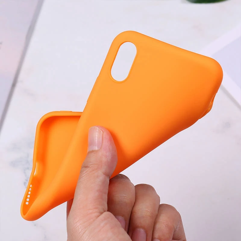 Силиконовый чехол для iPhone 11 Pro Max, чехол из мягкого ТПУ, матовый цветной чехол для телефона s, чехол для iPhone 6 7 8 Plus 6S XS Max XR X Etui