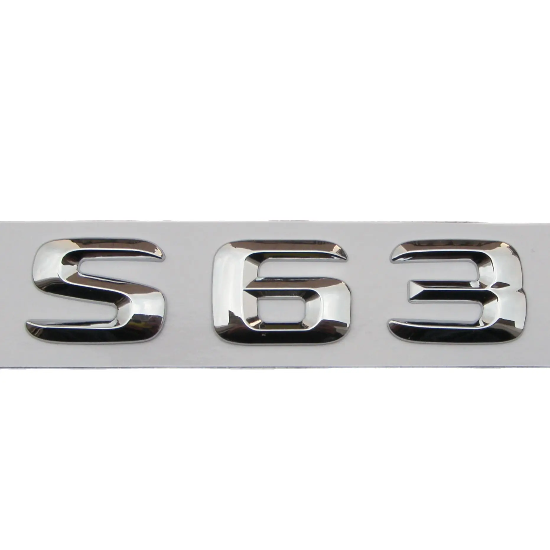 

Chrome 3D ABS Plastic Car Trunk Rear Letters Badge Emblem Decal Sticker for Mercedes Benz S Class S63 AMG