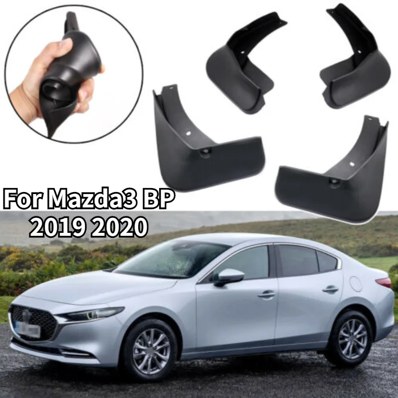 

4 шт. Брызговики для Mazda 3 Mazda3 седан 2019 2020 брызговики брызговик переднее заднее крыло автомобиля аксессуары