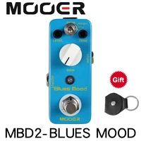 mooer mbd2 blues mood guitar pedal blues style overdrive guitar effect pedal 2 modesbrightfat true bypass full metal shell
