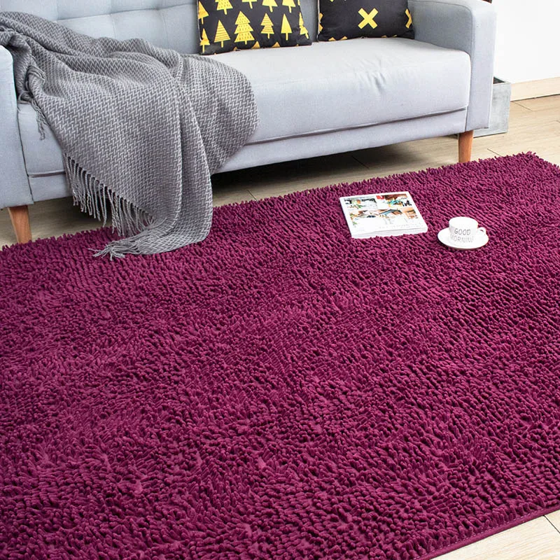 Синельный ковер для гостиной микрофибра плюшевые Коврики спальни коврик ванной