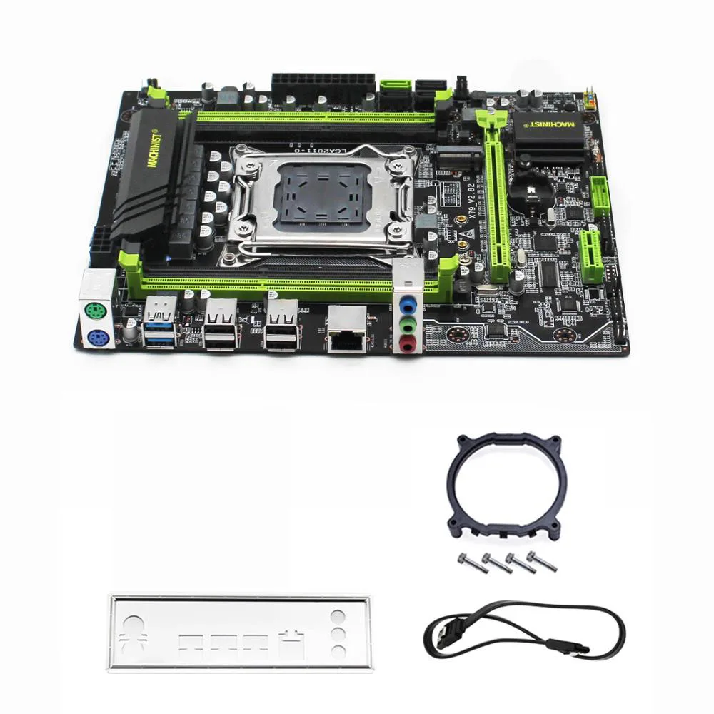 

MACHINIST X79 Desktop Motherboard LGA 2011 Support DDR3 RAM Memory Intel Xeon E5 v1 & v2 Processor Mainboard X79 V2.82