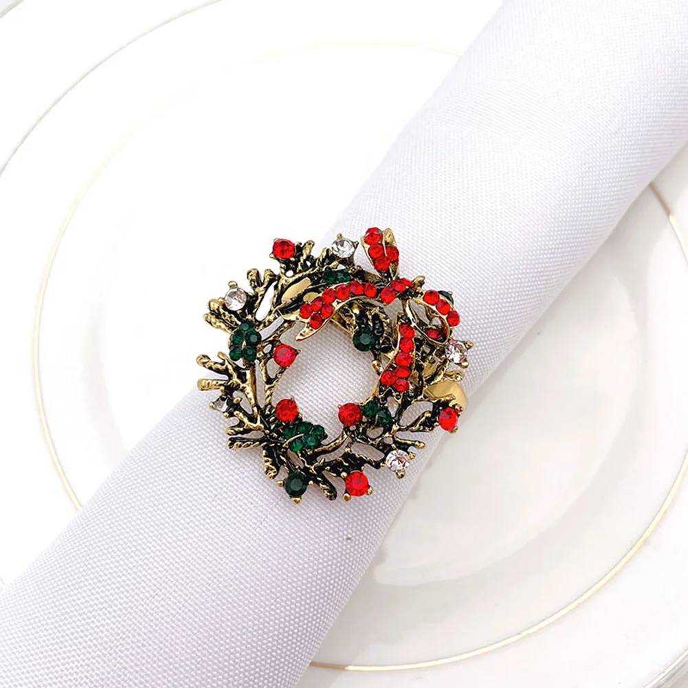 4 см рождественские кольца для свадебной вечеринки банкета гостиничного стола |