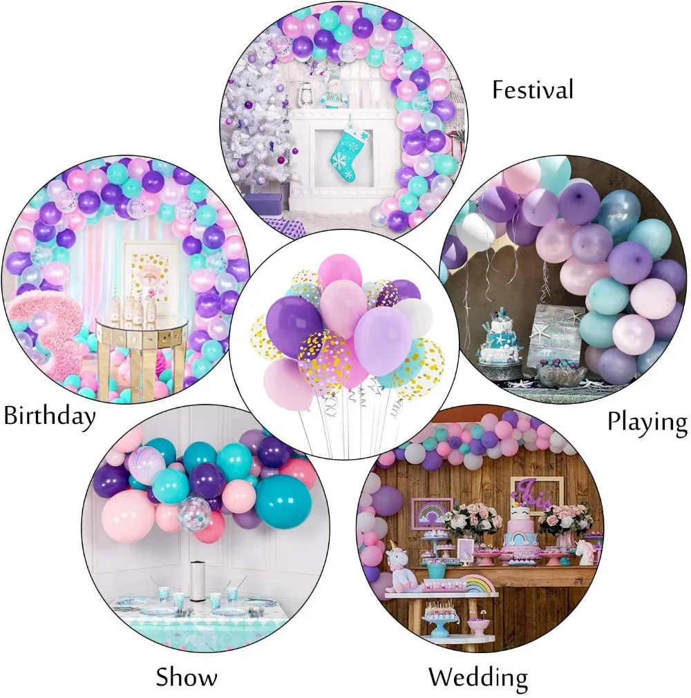 Шары воздушные латексные в виде единорога белсветильник светло-фиолетовые