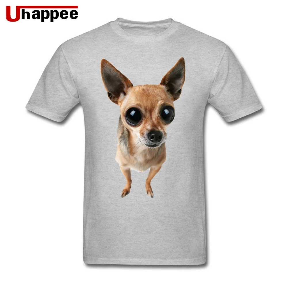 Оптовая цена Мужская глупа 3D милая собака породы чихуахуа любовник футболки с