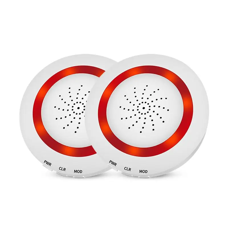 

NEW Tuya Smart Home Wifi Linkage Sound Light Alarm Detection Siren 4 Levels Of Volume Selection Work With ALexa Google Home