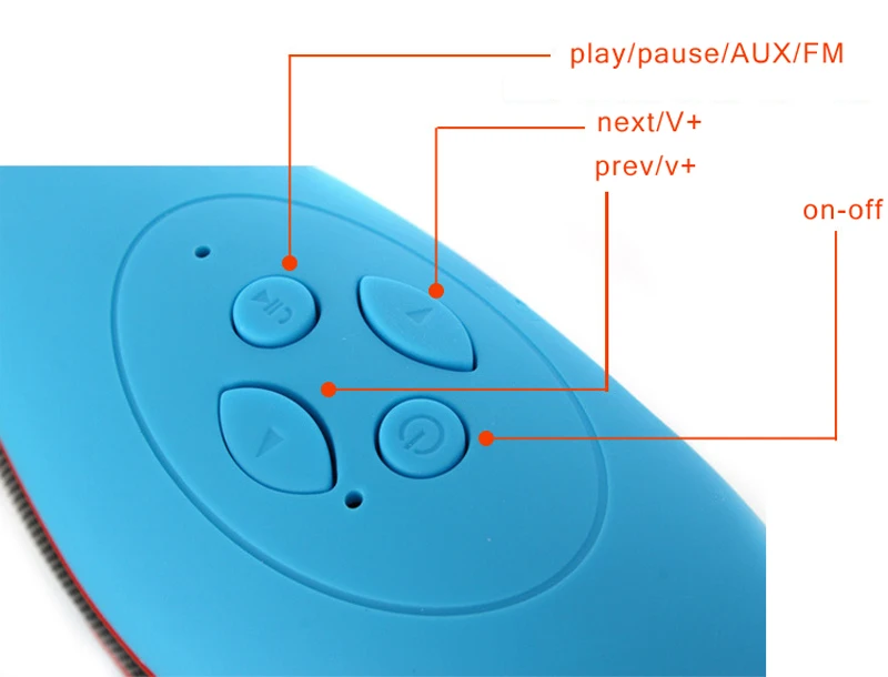 Беспроводная Bluetooth-Колонка для регби портативная улицы спорта с усиленными