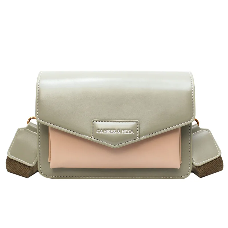 Женская сумка с квадратным ремнем 2020 новый стиль летняя модная на плечо в