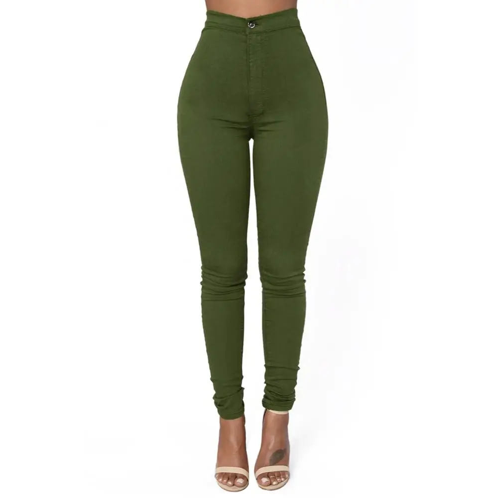 Женские джинсы LovelyFox с завышенной талией узкие круглыми карманами модные лучшие