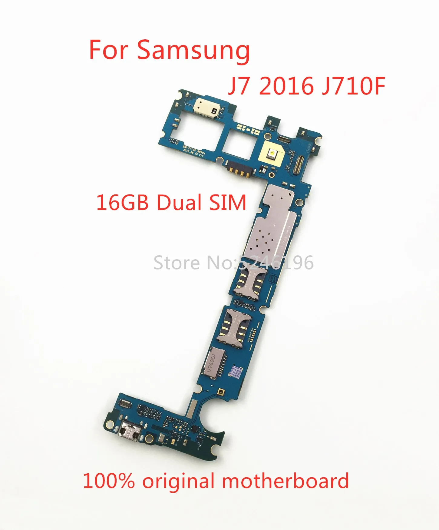 Применяется для Samsung Galaxy J7 2016 J710F16GB оригинальная материнская плата Dual SIM J710F/DS