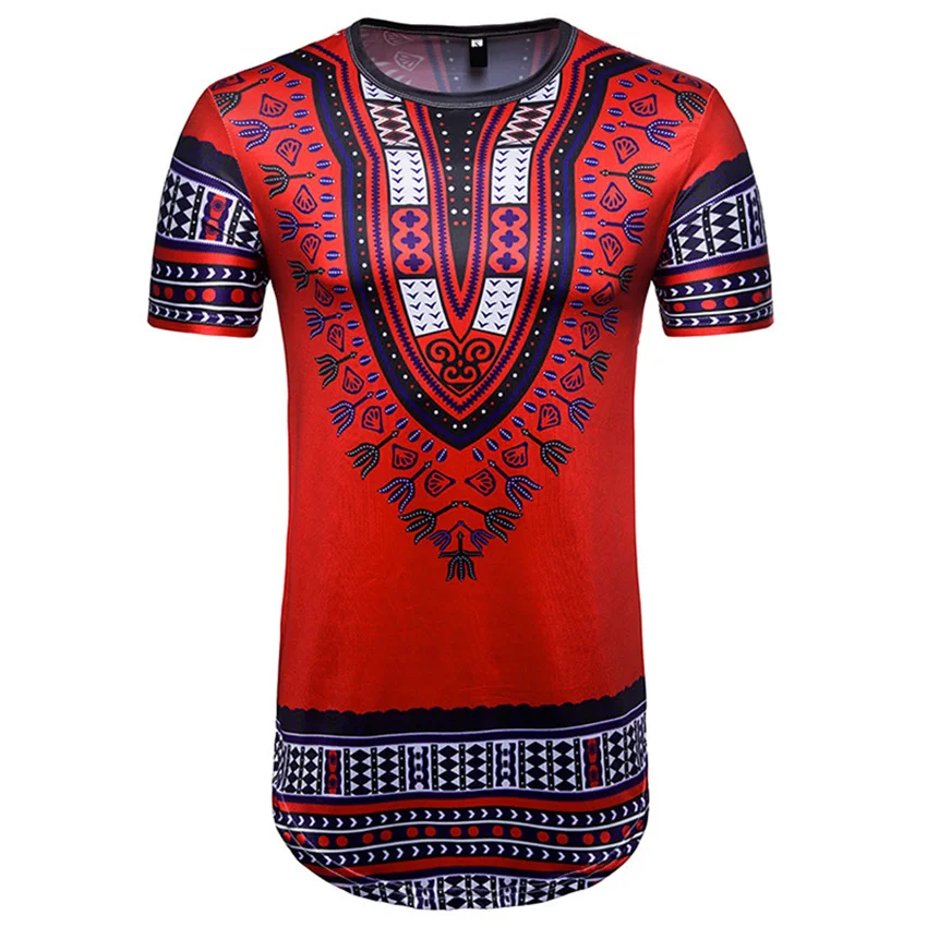 Новинка 2021 мужская рубашка в стиле хип хоп африканская одежда Дашики 4 цвета