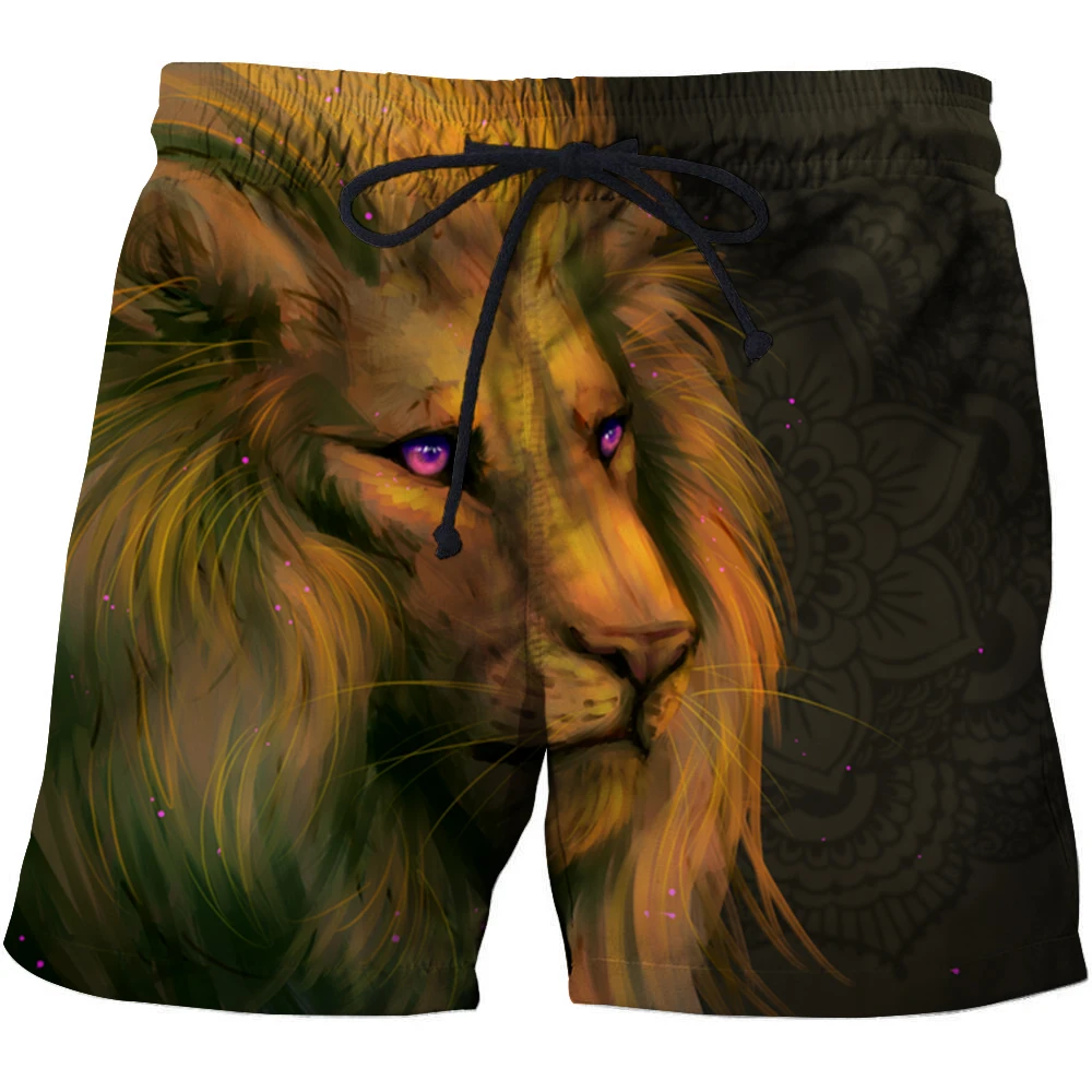 

Animal Graphic Beach Shorts Man 3D print luck deer Boardshorts Men/Women Short Pants men's shorts Men's swimwear short masculino