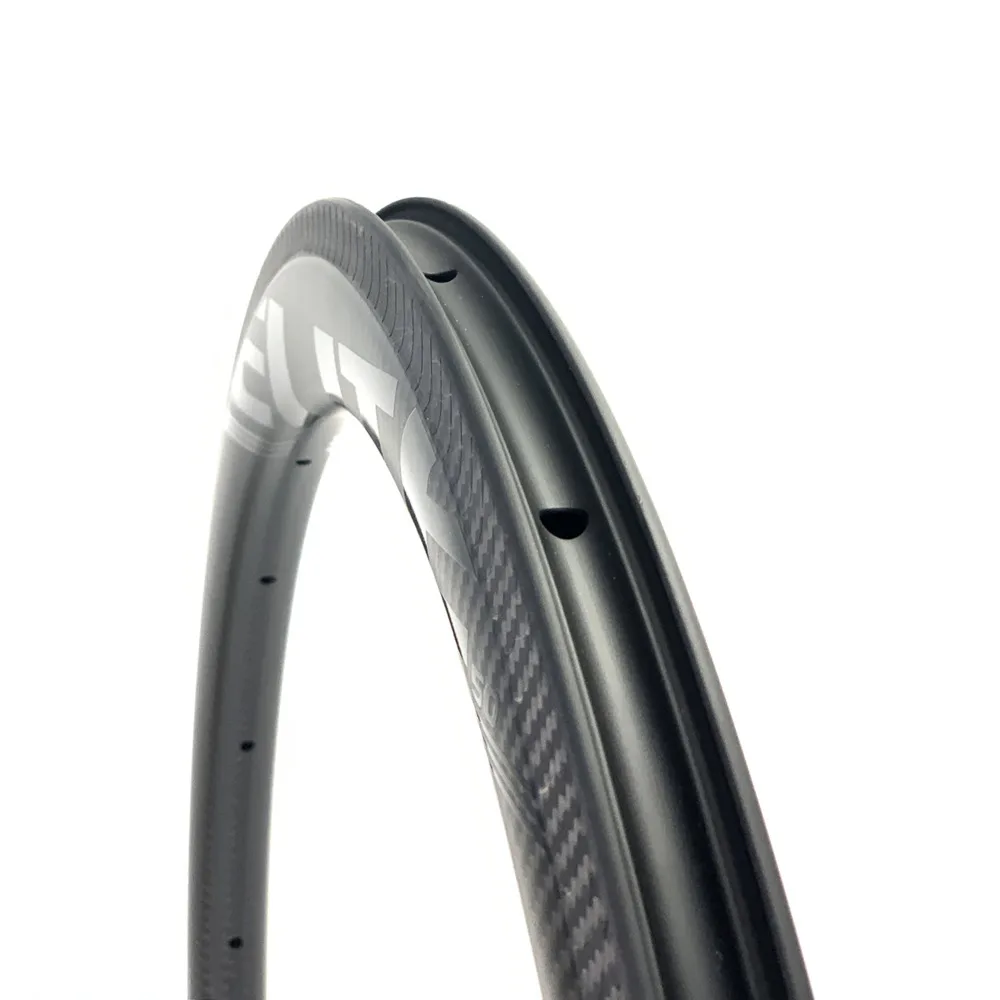 ELITEWHEELS 700c дорожный велосипед 50 мм обод из углеродного волокна 3K Twill отделка A1
