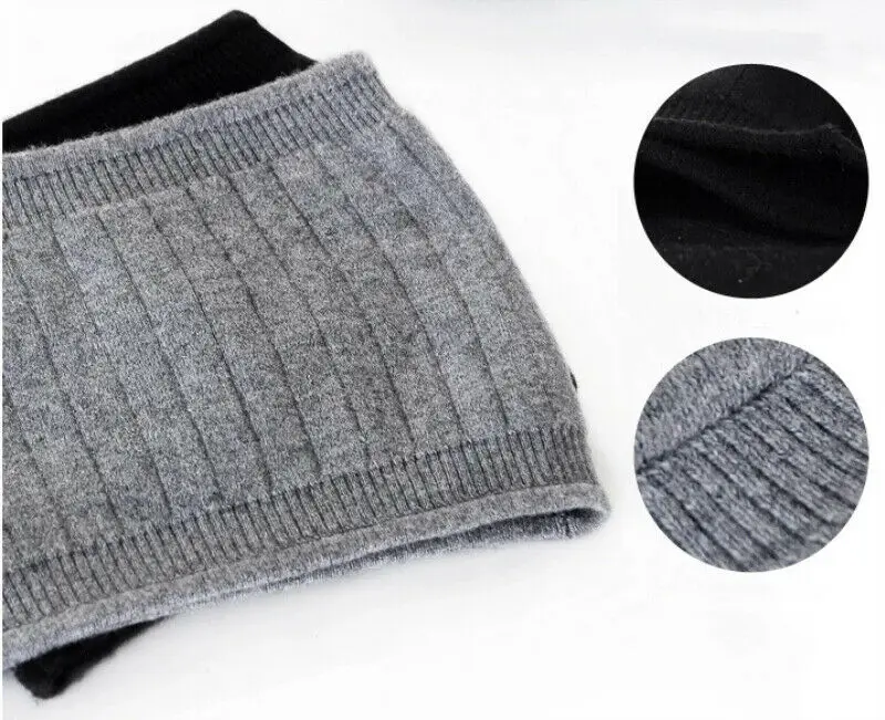 Унисекс зимний теплый пояс Шерстяное волокно хлопок вязаный защита талии