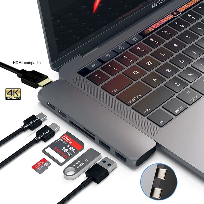 

Док-станция Mosible для USB Type-C Thunderbolt 3 с HDMI-совместимым Rj45 1000 м адаптером TF SD ридер PD 3,0 Для MacBook Pro/Air M1 Type-c