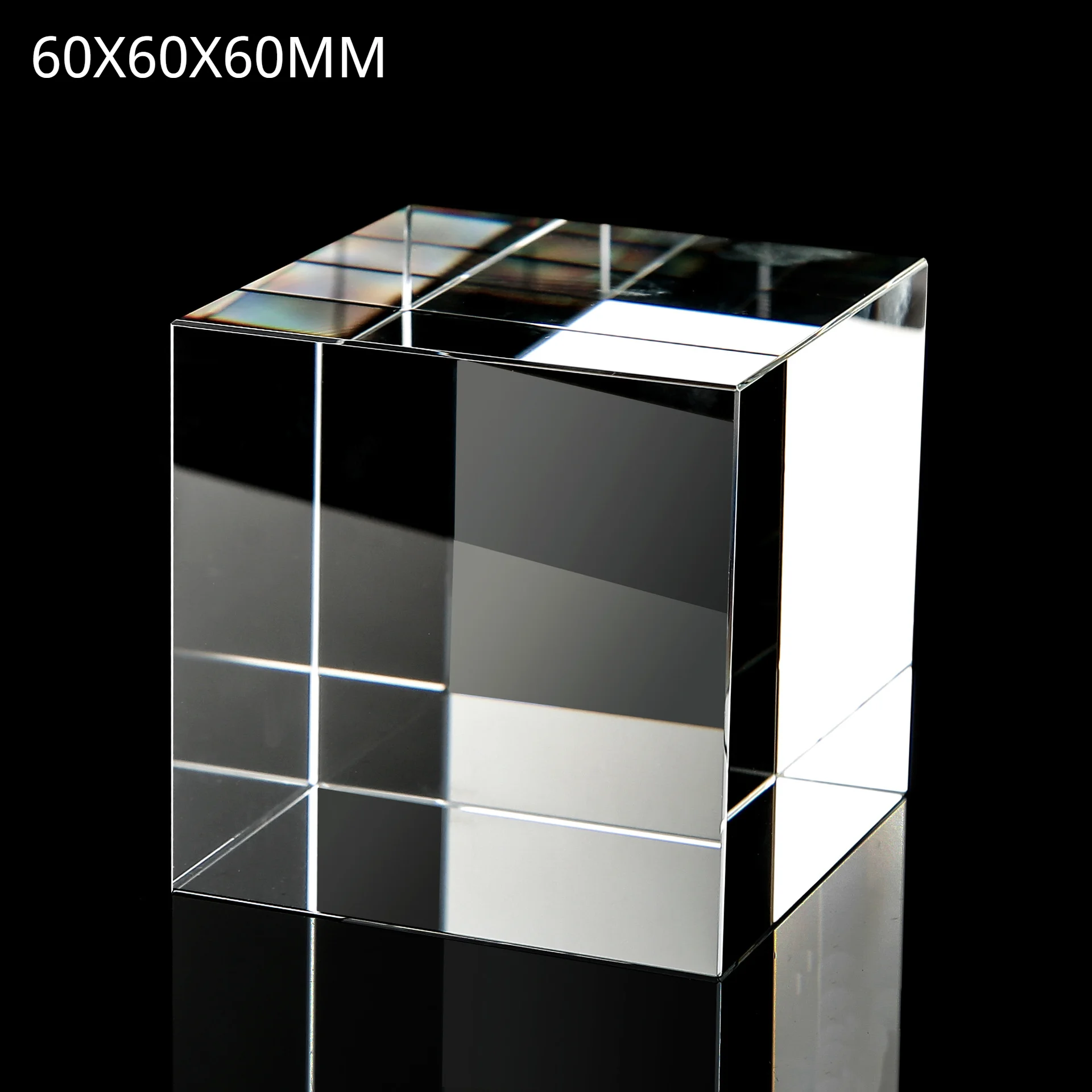 

60Mm Crystal Cube Artificial Crystal Creative Photo Prism Cube Prism Crystal Glass Prism Cube Rectangular Cube Glass Crystal