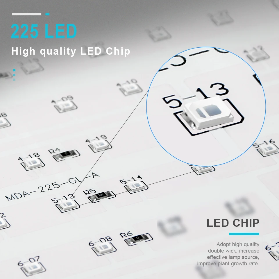 Светодиодная лампа полного спектра для выращивания растений 1000/1500/500