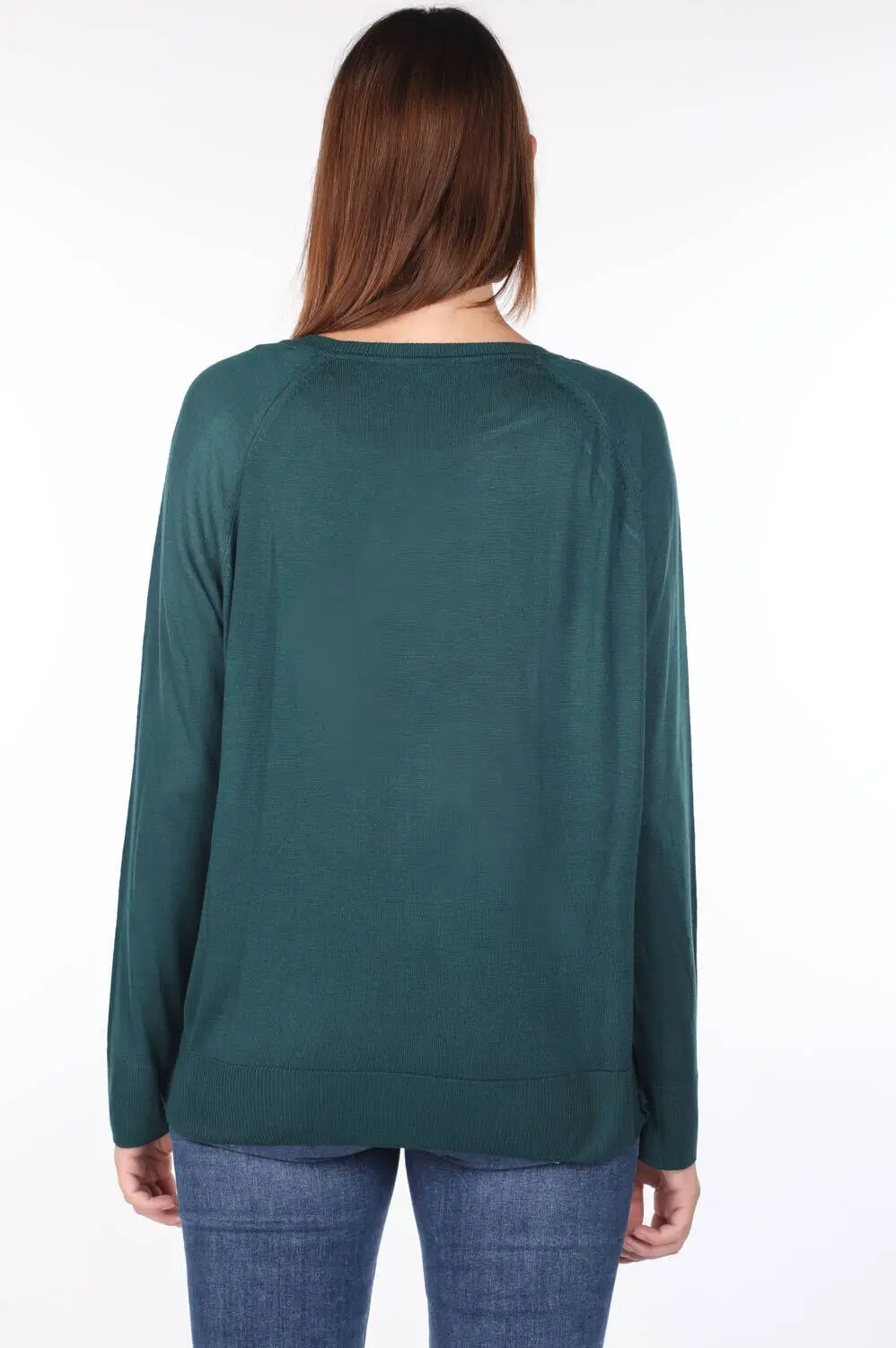 

Yeil Bisiklet Yaka nce Triko Kadn Kazak