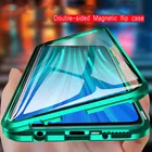 Металлический магнитный двусторонний стеклянный чехол для телефона Samsung M31, M21, S20, A72, A71, A70, A52, A51, A50, A32, A31, A21S, M62, M32, A22, A12
