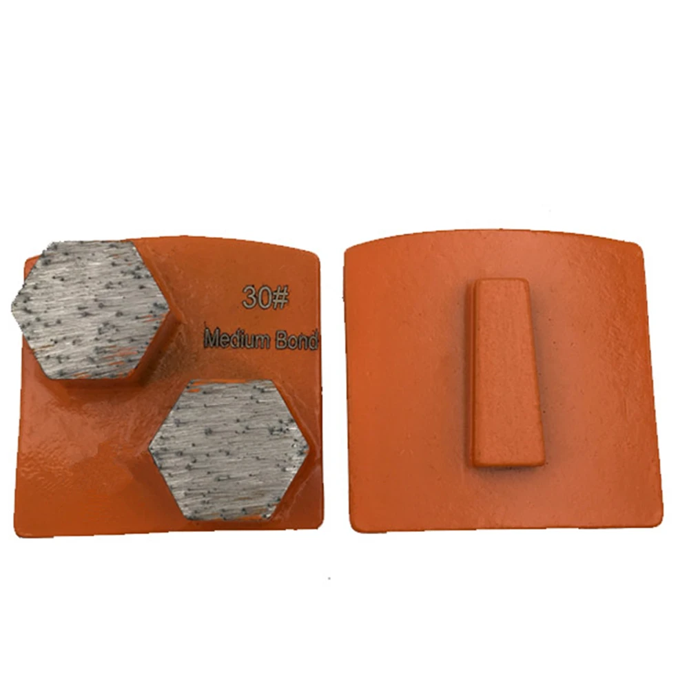 

Шлифовальные колодки HT Medium Bond Redilock, шлифовальная обувь Scanmaskin с двумя шестигранными сегментами Matel Bond, бетонные колодки 12 шт.