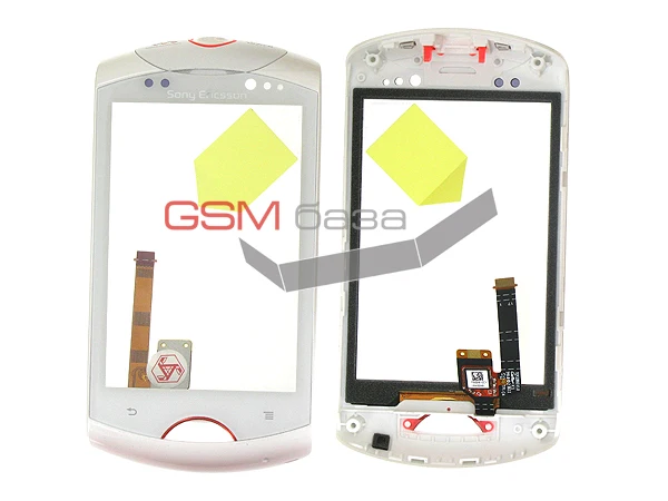 Sony Ericsson WT19i Live with Walkman - Сенсорное стекло (touchscreen) в сборе с передней панелью (цвет: