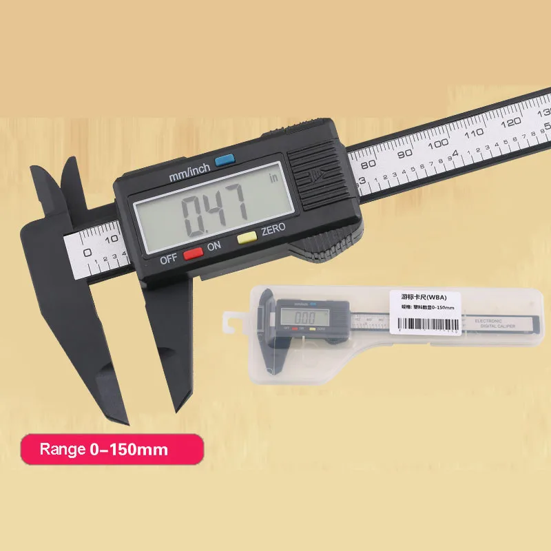 

Vernier Caliper Stainless Steel High Precision Mini Wenwan Plastic Digital Display Oil Caliper 0-160