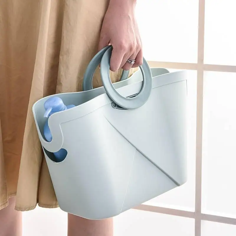 Складные корзины для ванной из ПЭ корзина мытья комнаты органайзер фруктов сумки