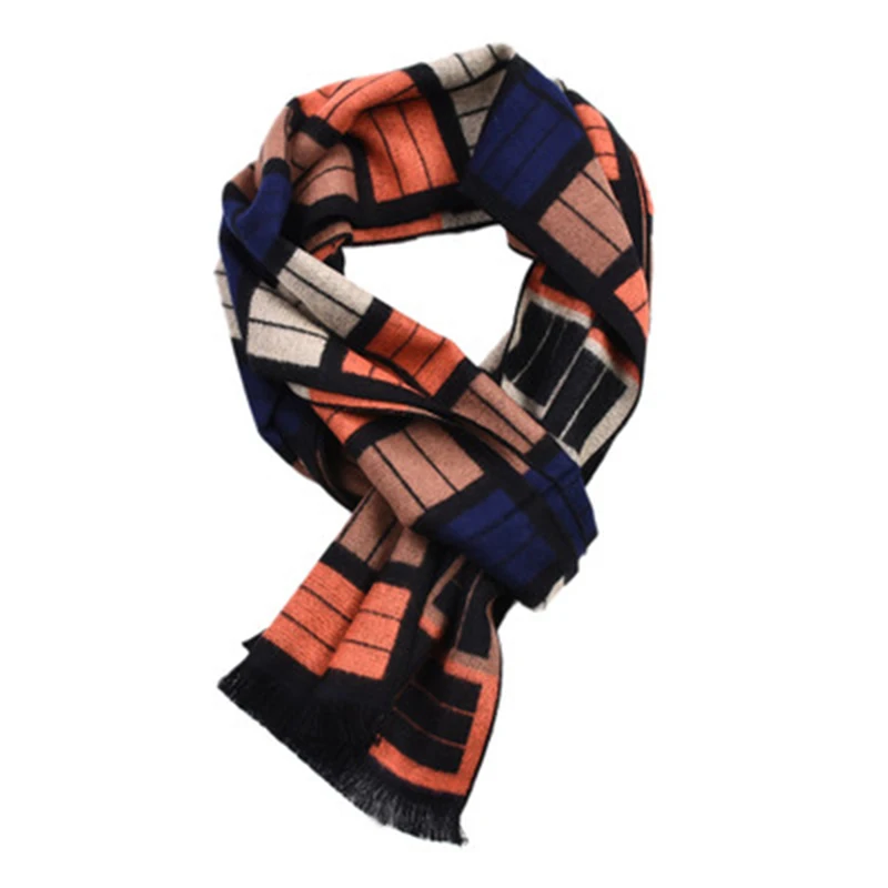 

Woman Winter Scarf Solid Multicolor grid Female Shawls With Tassel Imitation Cashmere Soft Men Wovened Wraps hijab scarf NZ171