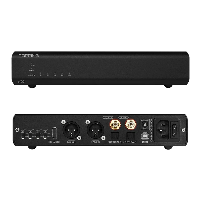 USB мостовой аудио декодер TOPPING U90 PCM32bit 768kHz и DSD512 Встроенный USB-изолятор