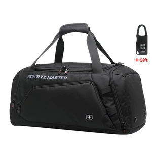 Швейцарская сумка для мужчин, дорожные чемоданчики из ткани Оксфорд, спортивные водонепроницаемые дорожные сумки, мешок для выходных, вместительный мешок на плечо для мужчин