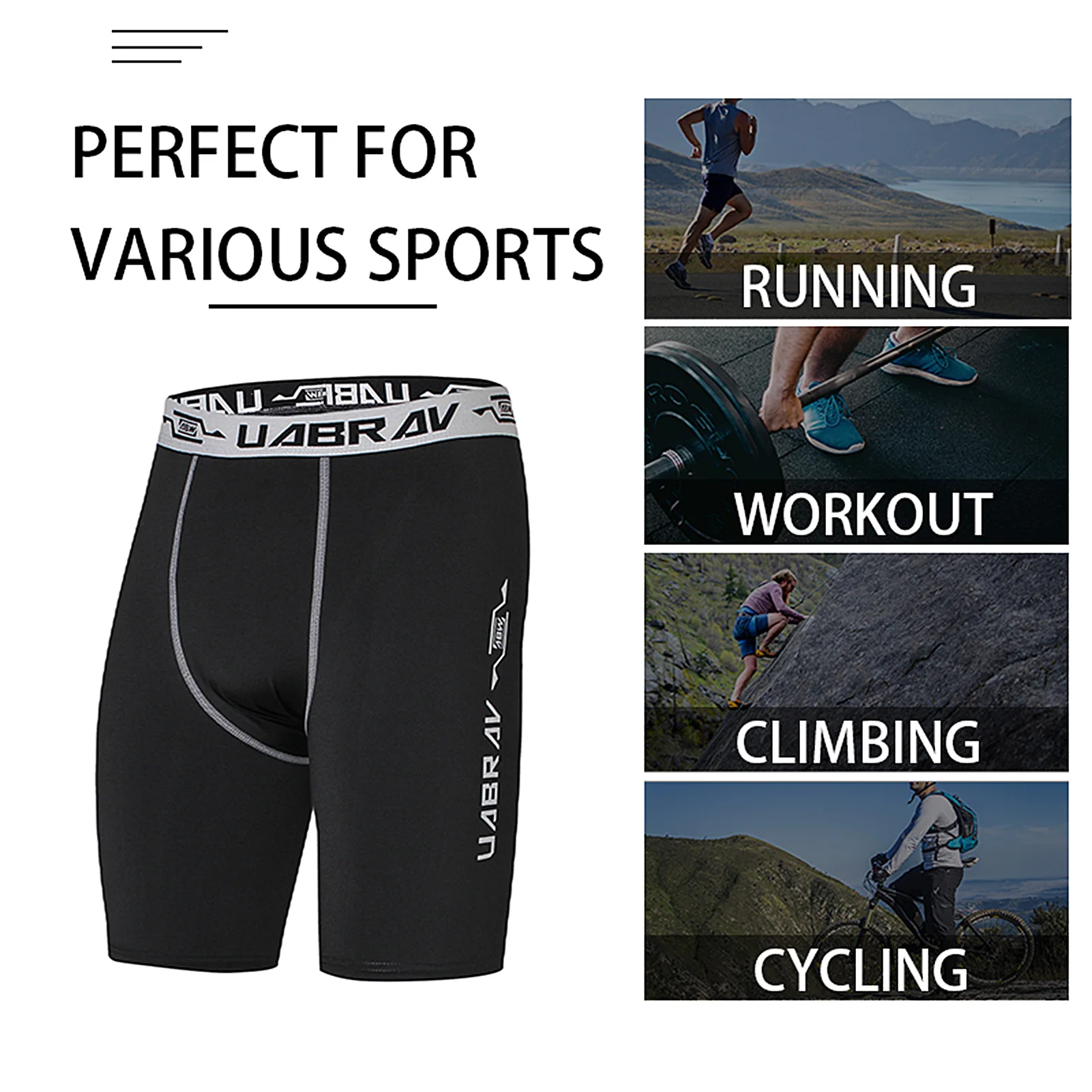 Компрессионные спортивные мужские шорты компрессионное Нижнее белье Шорты кроссфит для бега короткие