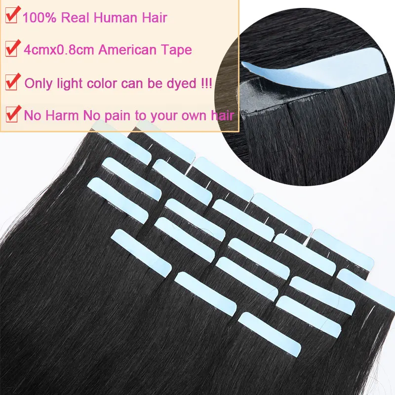 SEGO 2,5 г/шт. прямые ленты для наращивания волос Remy человеческие волосы для наращивания бесшовные Невидимые Двусторонние ленты ins 10/20/40 шт. от AliExpress WW