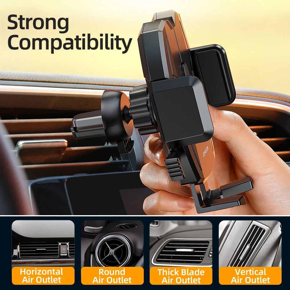 Car Phone Holder For Air Vent 360 Rotation Stable Phone Holder Stand In Car For iPhone Samsung Huawei Xiaomi Phone Accessories
