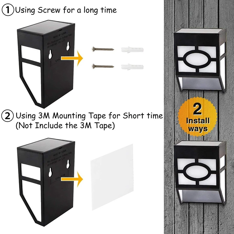 

Hot 8 Pack Solar Fence Lights,Outdoor Waterproof Solar LED Wall Lights for Deck, Fence,Landscape, Yard, Garden,Warm Light