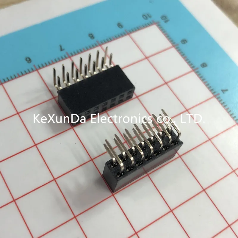 ROHS 100 шт. 2 54 мм 2*4 2X4/5/6/7R W5.0 L12.7 двухрядный штыревой разъем 90 градусов с прямым углом