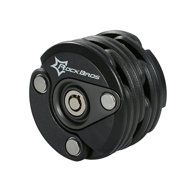 Black round lock ROCKBROS пароль Велосипедные замки велосипедные Мини Высокая безопасность дрель устойчивый замок Противоугонный цилиндр MTB Аксессуары для велосипеда - Цвет: Black round lock