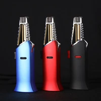 cool torch butane lighter turbine straight into the lighter metal windproof 1300c kitchen outdoor cigar accessories gift for men