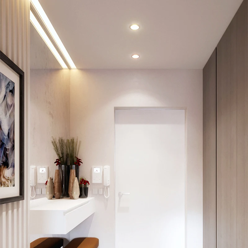 Гостиная Встраиваемая потолочная неослепляющего света Точечный светильник