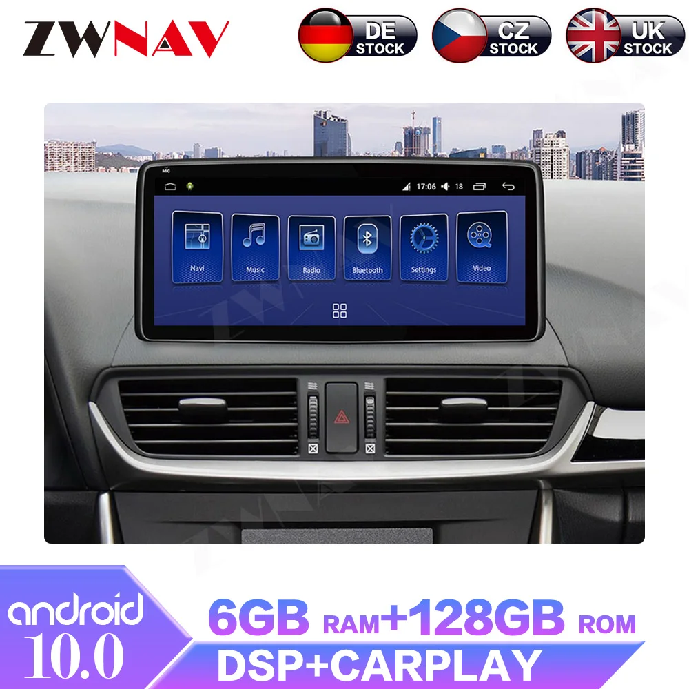 

12.3" Android 6 + 128G For Mazda CX-4 2016 2017 + Car Multimedia Player Radio GPS Navigation Stereo Carplay WiFi 4G Touch Screen