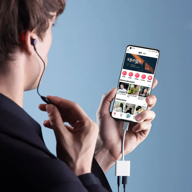 Декодирующий усилитель преобразователь Xiaomi Mi HiFi для телефона 2 в 1 с USB C на разъем