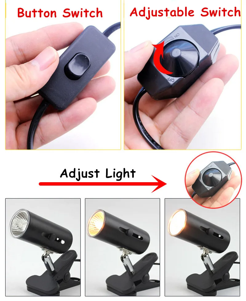 2 Стиль аквариумная черепаха гигантская светильник держатель зажим UVA UVB лампа